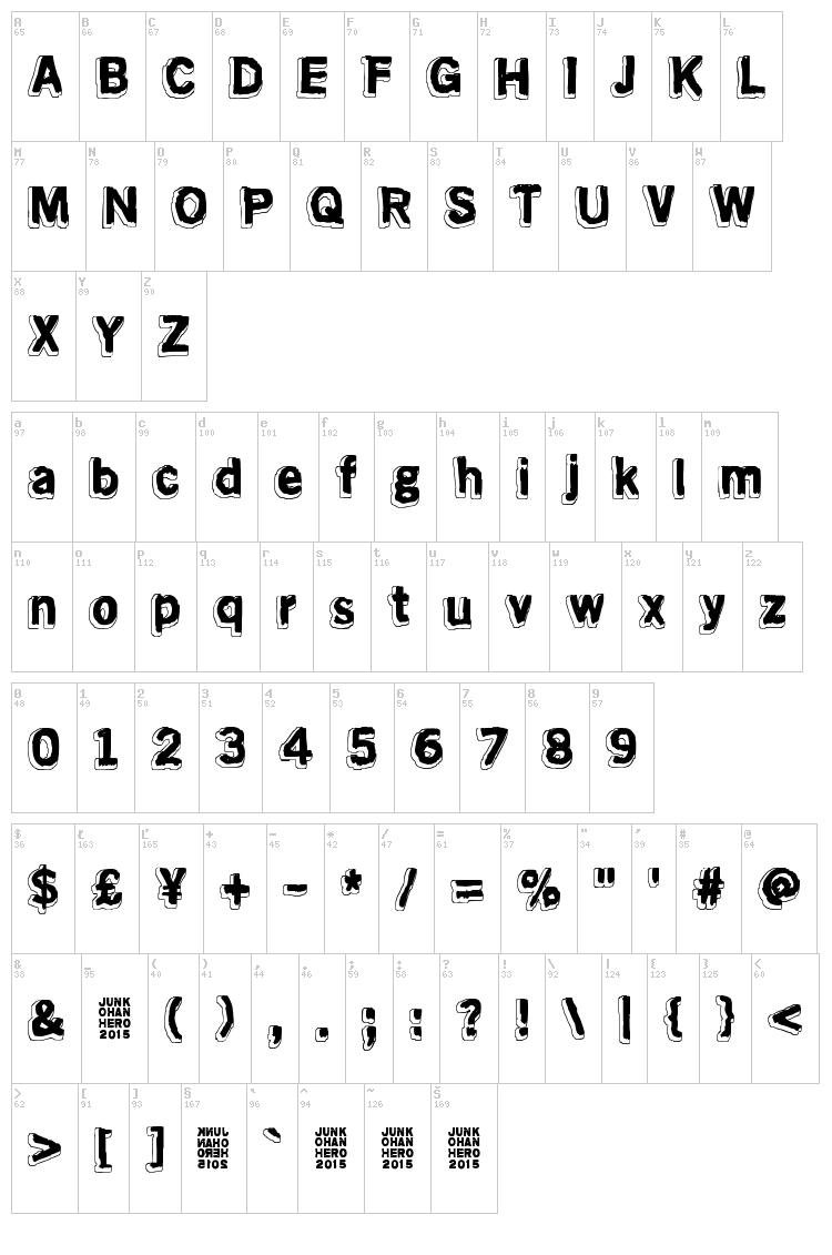 Almost like the blues font map